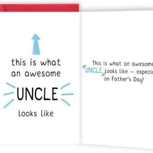 funny father's day card for uncle, best uncle fathers day gift, this is what an awesome uncle looks like — especially on father's day