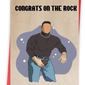 unique engagement cards gifts for couples women men, congratulations wedding card for friends